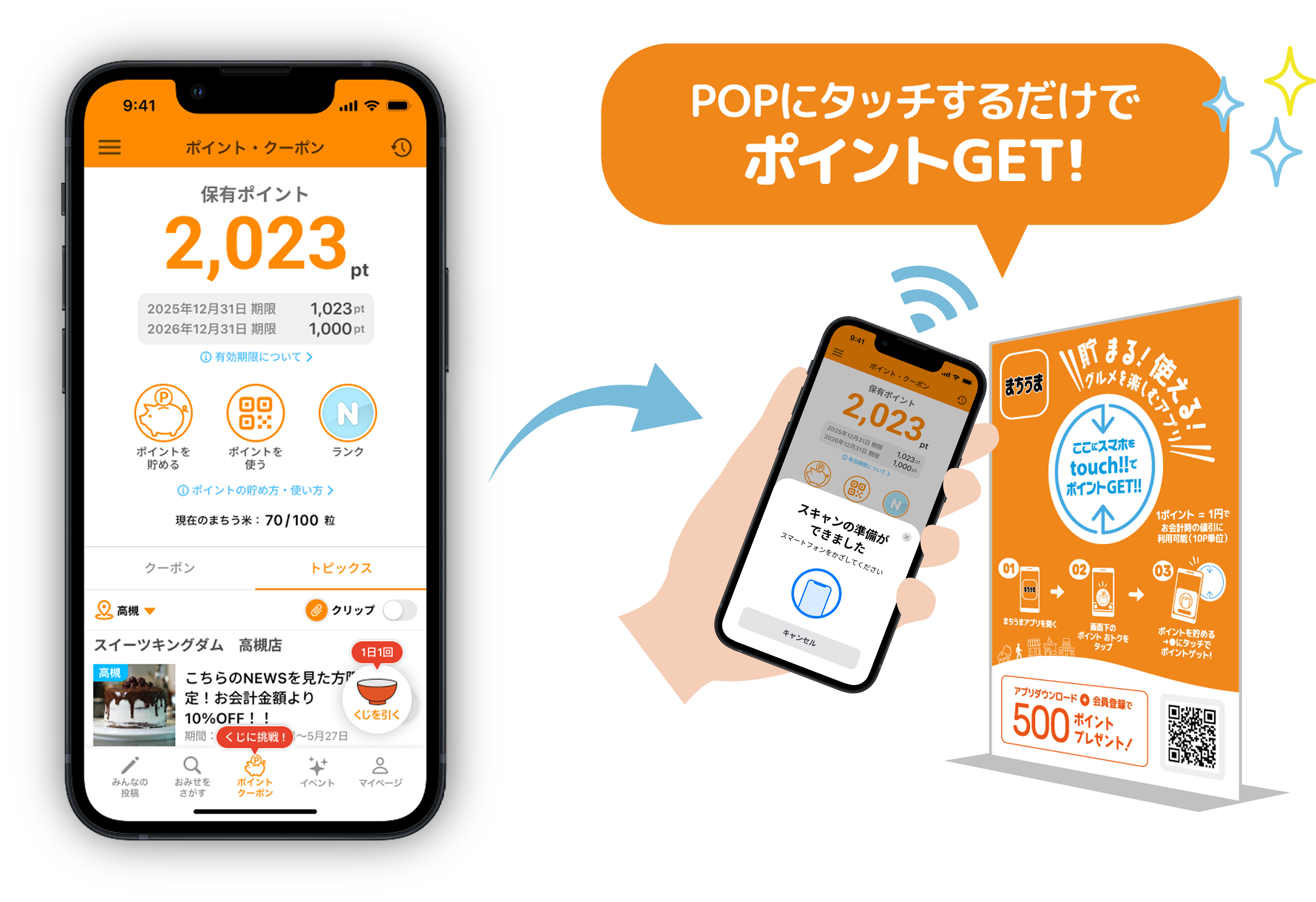 まちうまポイント